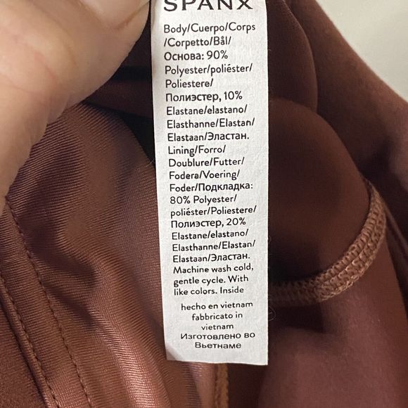 New Spanx Faux Suede Leggings Womens Pants Ankle Skinny Stretch Rich Rose S/P - Picture 8 of 13